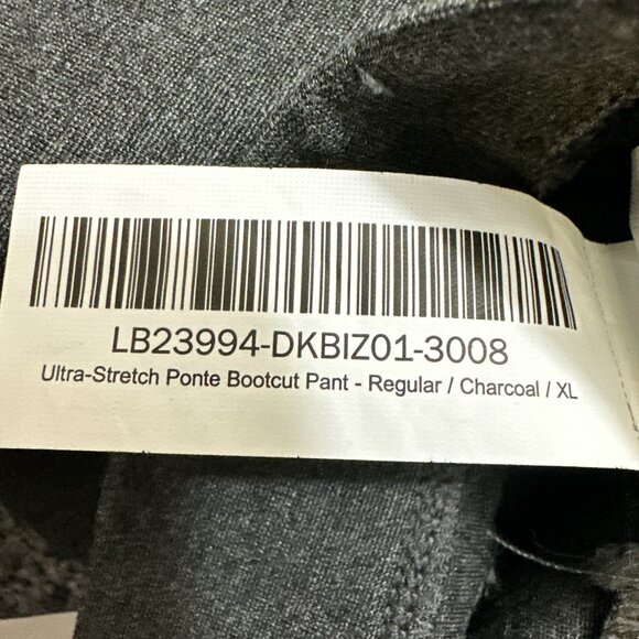 Quince Ultra-Stretch Ponte Bootcut Pants Women's sz XL/16 NWT Charcoal - Picture 8 of 10